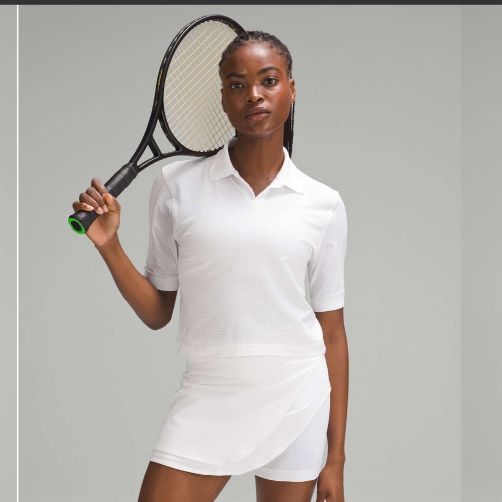 Lululemon White Swiftly Tech Polo Shirt